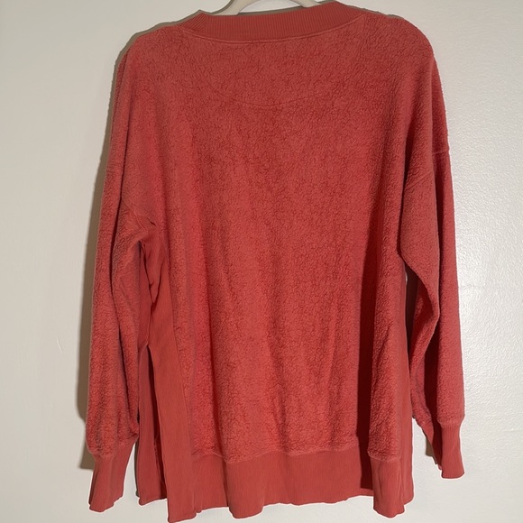 Aerie Chilled Out Split Hem Crew Neck Sweatshirt Sz Medium - Picture 7 of 7